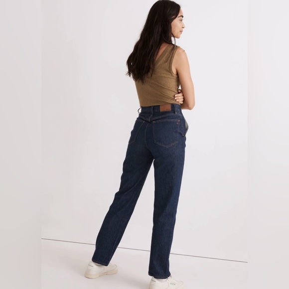 MADEWELL Denim The Perfect Vintage Straight Jean Greenhaven Seamed Version 29 - Picture 4 of 14